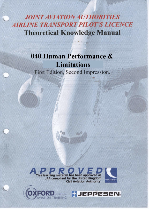 Joint Aviation Authorities Airline Transport Pilot's Licence: Theoretical Knowledge Manual