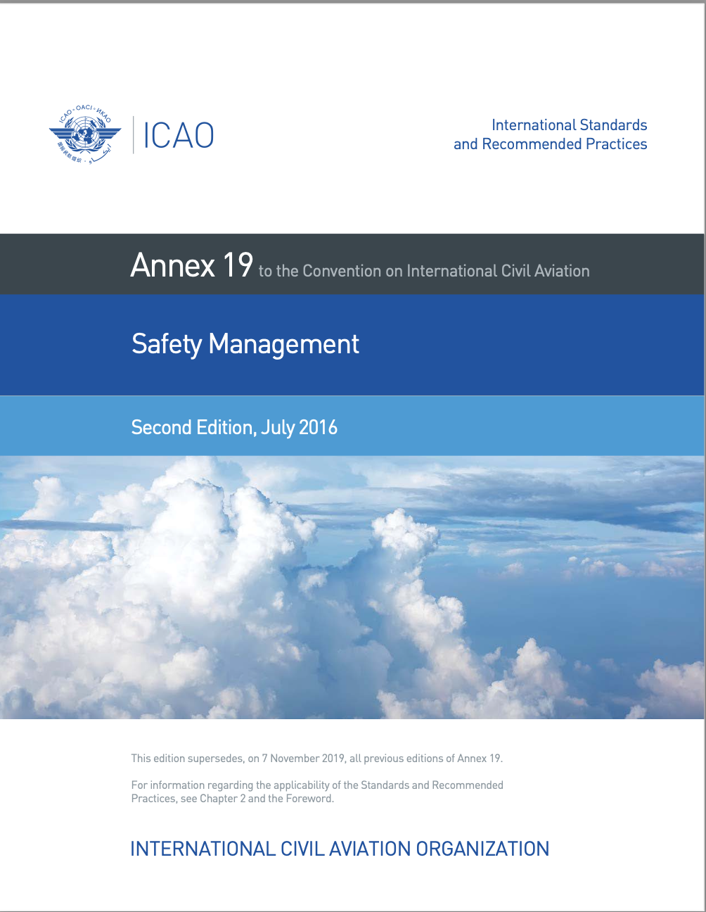 Annex 19 to the Convention on International Civil Aviation